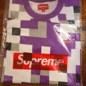 Supreme Purple Digi Camo Long Sleeve Tee